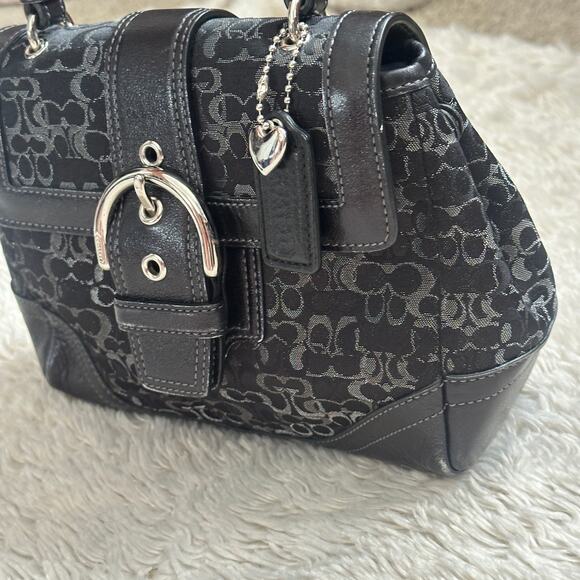 Coach Limited Edition Madison Evening Black Metallic Lurex Vintage Mini Bag - Picture 3 of 14